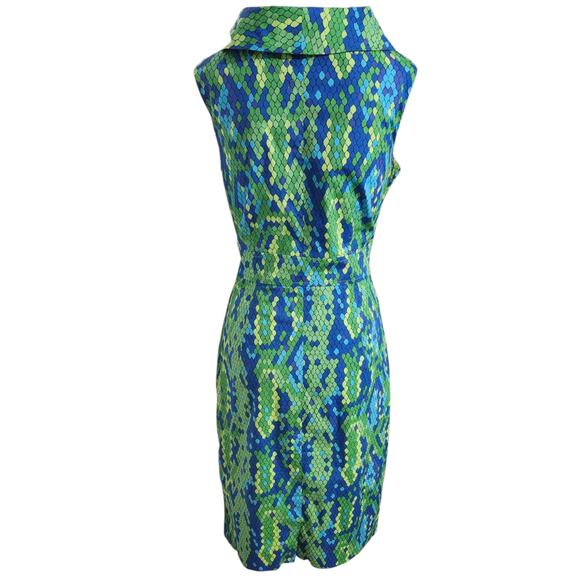 Lilly Pulitzer Lulu Dress Show Me Some Skin Prep Green Snakeskin Print Size 6 - Picture 7 of 12